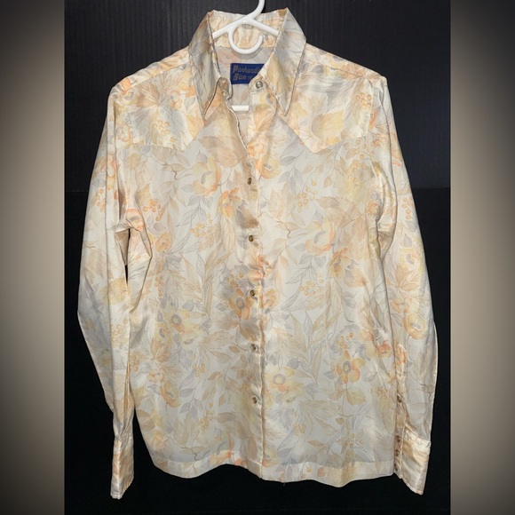 Panhandle Slim Tops - 🎋VINTAGE Panhandle Slim Gorgeous Sunny Floral Western Snap Down Shirt
